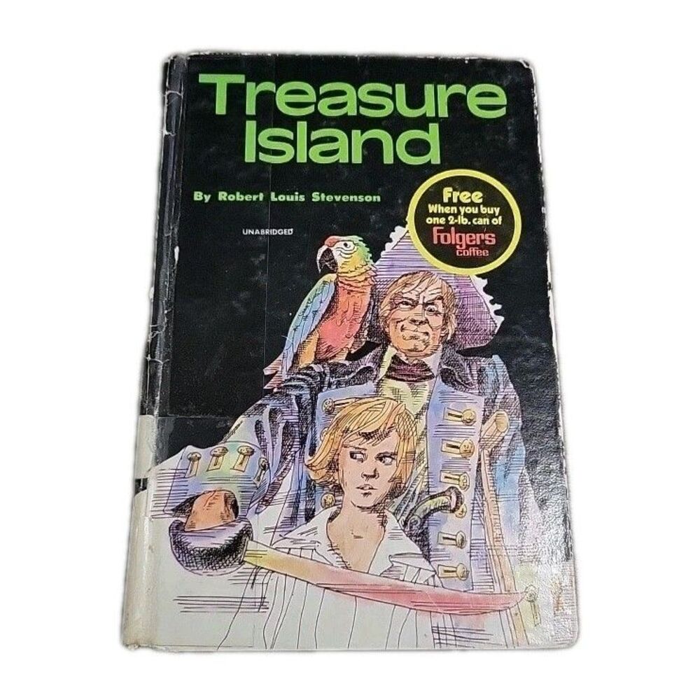 Treasure Island - Robert Louis Stevenson (1971) Old Library Book